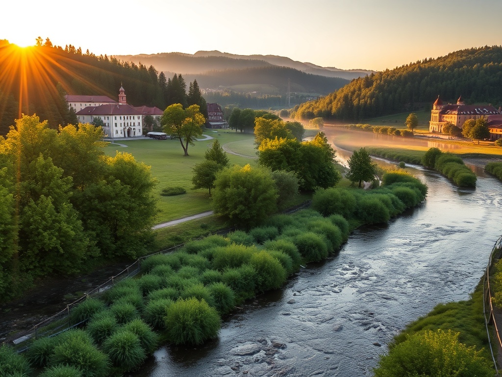Mapa Polski z zaznaczoną Bochnią, symbolizująca problem smogu w mieście